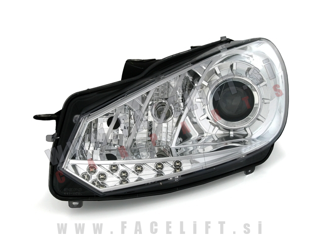 VW Golf 6 / 5K (08-13) / žarometi z LED pozicijo in lečo VW Golf 6 / 5K (08-13) / žarometi z LED pozicijo in lečo