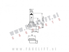 Halogenska žarnica Bosch H8 35W 12V Halogenska žarnica Bosch H8 35W 12V