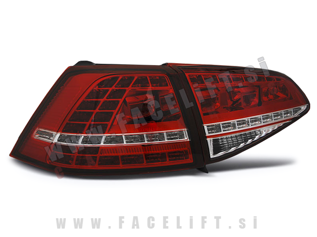 VW Golf 7 / 5G (12- ) / zadnje LED luči / GTI izgled VW Golf 7 / 5G (12- ) / zadnje LED luči / GTI izgled