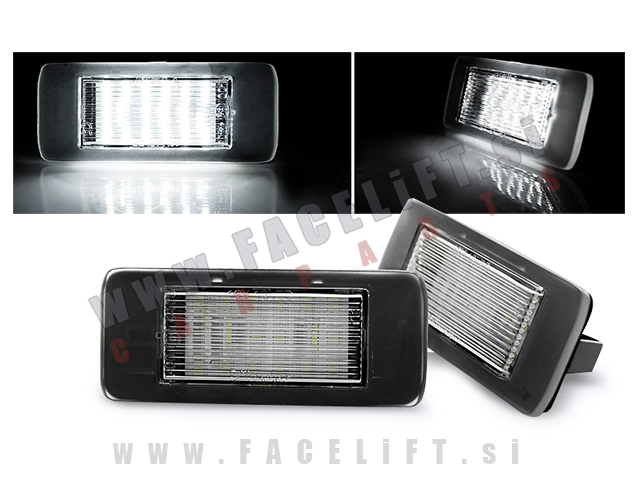 Opel Zafira Tourer 11-19 LED osvetlitev registrske tablice z ohišjem Opel Zafira Tourer 11-19 LED osvetlitev registrske tablice z ohišjem
