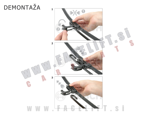 Peugeot 1007 / (05- ) / silikonske brisalne metlice BOSCH AEROTWIN AR604S