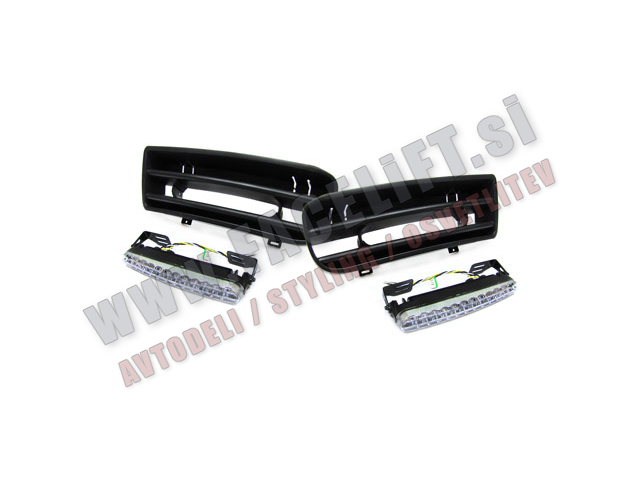 VW Golf 4 / 1J (97-03) / LED dnevne luči z ohišjem za vgradnjo v odbijač