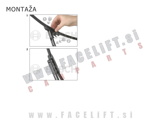 Alfa Romeo Mito / 955 (08-18) / brisalne metlice Bosch Aerotwin AM466S