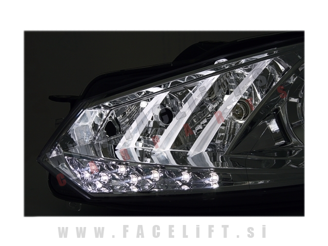 VW Golf 6 / 5K (08-13) / žarometi z LED pozicijo in lečo VW Golf 6 / 5K (08-13) / žarometi z LED pozicijo in lečo