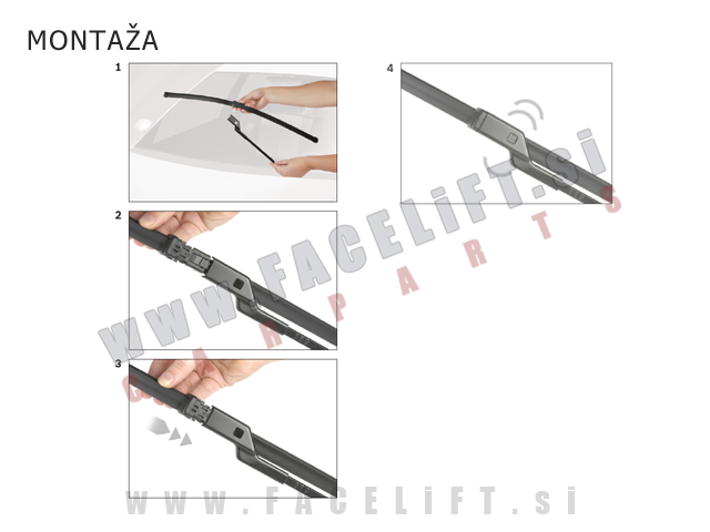 Silikonske brisalne metlice BOSCH AEROTWIN A854S Silikonske brisalne metlice BOSCH AEROTWIN A854S