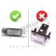 Citroen DS3 10-15 LED osvetlitev registrske tablice z ohišjem